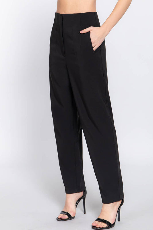 Love Can Build High Waist Pants- Black