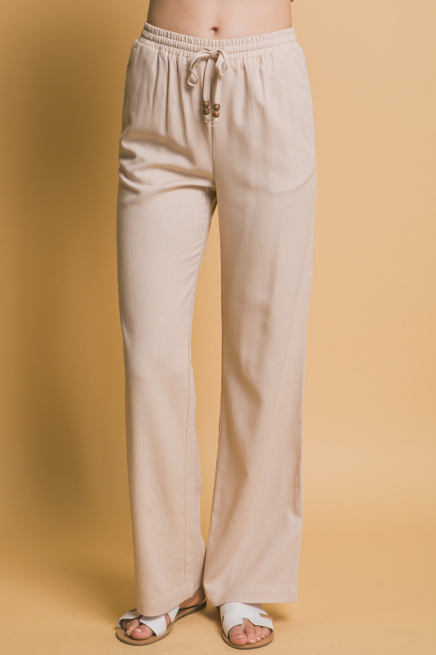 Sailor Ready Linen Pants - Khaki