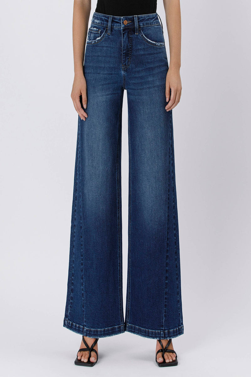 TUMMY TAMMER -WIDE LEG JEANS