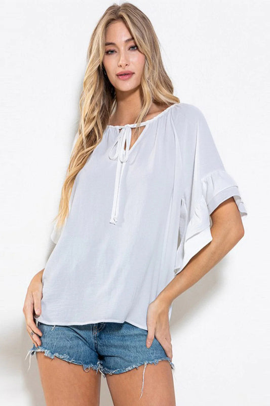 Trendy and Cute Blouse - White