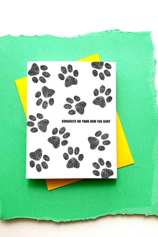 New Fur Baby Greeting Card