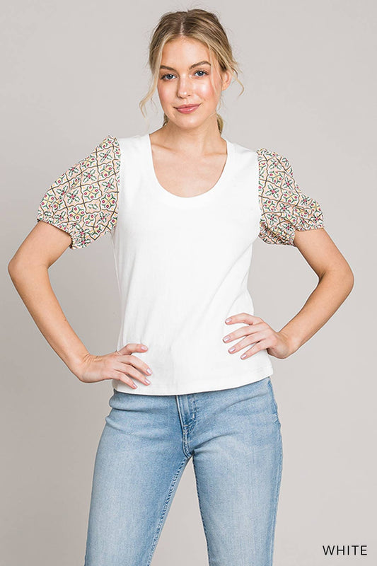 Walk In Belief Top - White