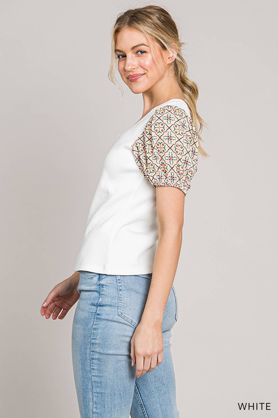 Walk In Belief Top - White